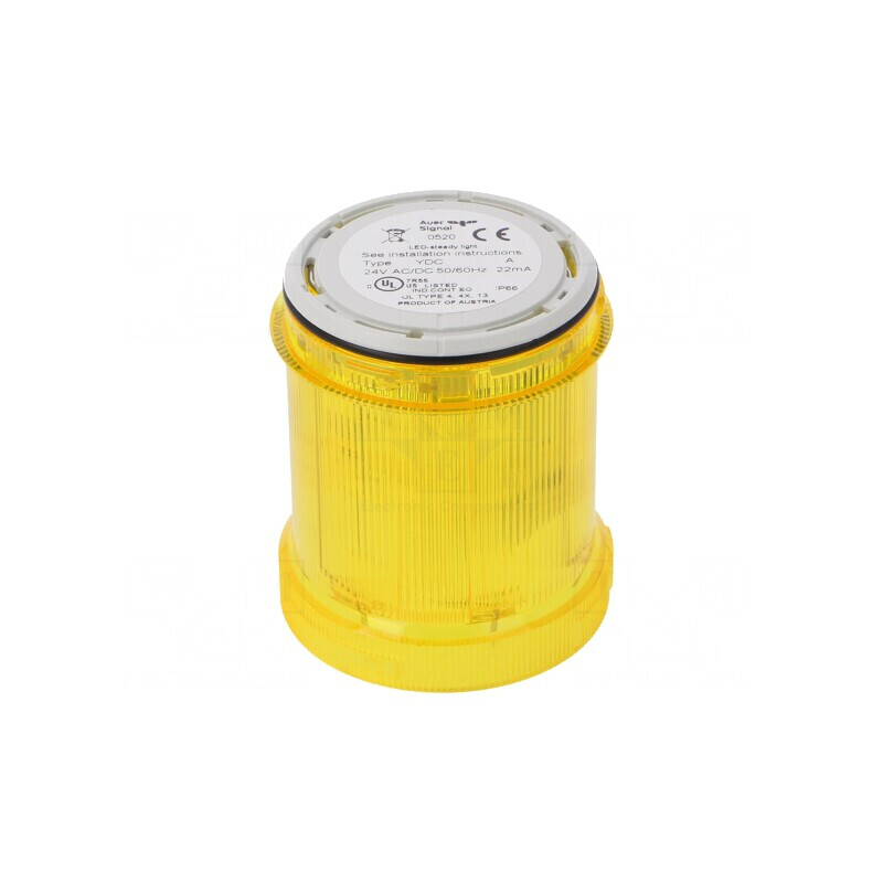 Semnalizator LED Galben 24V IP66 Ø63x76mm | Electronic-mag.ro | Componente Electronice