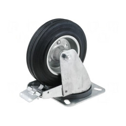 Roată de transport din gumă 200mm 142kg | Electronic-mag.ro | Componente Electronice