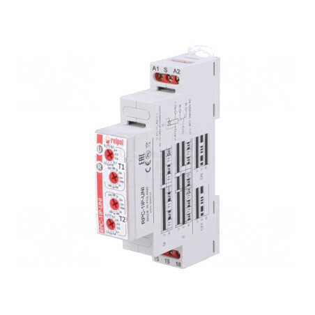 Timer Programabil SPDT 1s-10zile 250VAC/16A 24VDC/16A 12-240VAC RPC-1IP-UNI | Electronic-mag.ro | Componente Electronice
