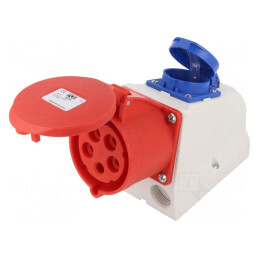 Conector Alimentare AC Trifazat 32A 400V IP44 | Electronic-mag.ro | Componente Electronice