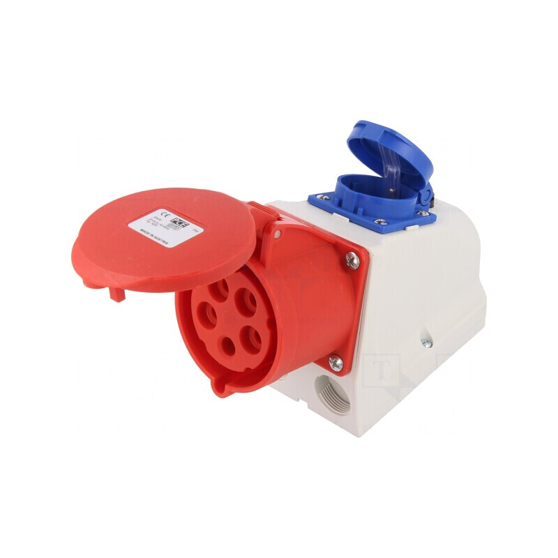 Conector Alimentare AC Trifazat 32A 400V IP44 | Electronic-mag.ro | Componente Electronice