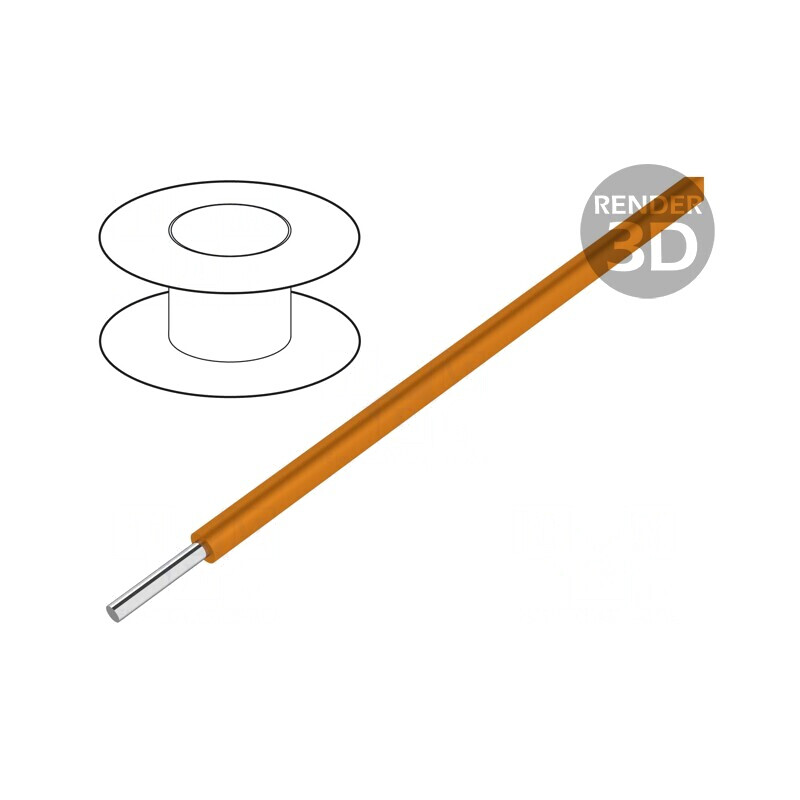 Cablu HookUp Wire 30AWG PTFE Portocaliu 30,5m 250V | Electronic-mag.ro | Componente Electronice Cablu HookUp Wire 30AWG PTFE Portocaliu 30,5m 250V | Electronic-mag.ro | Componente Electronice