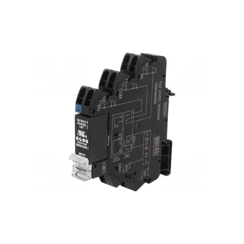 Releu Intermediar SPST-NO 19,2-28,8VDC 5A | Electronic-mag.ro | Componente Electronice