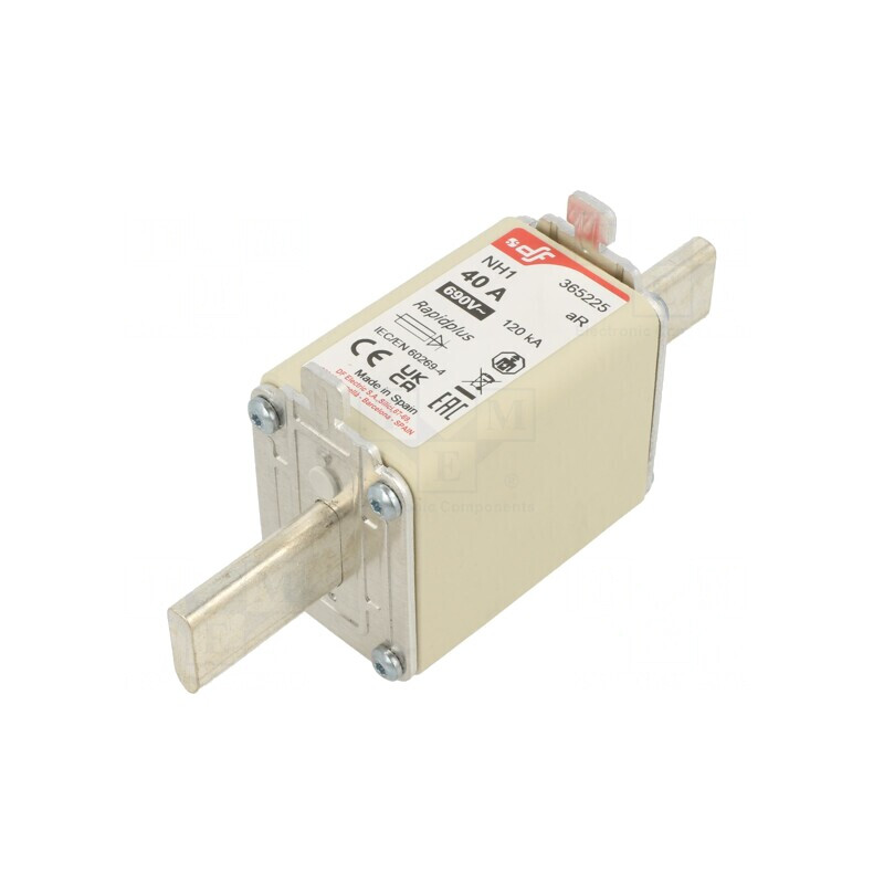 Siguranţă NH1 40A 690VAC 550VDC Argintie | Electronic-mag.ro | Componente Electronice Siguranţă NH1 40A 690VAC 550VDC Argintie | Electronic-mag.ro | Componente Electronice