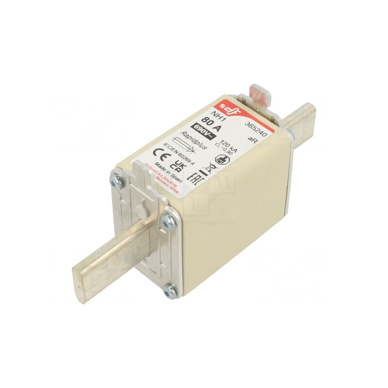 Siguranță NH1 80A 690VAC 550VDC Argintie | Electronic-mag.ro | Componente Electronice Siguranță NH1 80A 690VAC 550VDC Argintie | Electronic-mag.ro | Componente Electronice