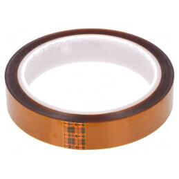 Bandă Termorezistentă 0.07mm 62% Ambră -73÷260°C | Electronic-mag.ro | Componente Electronice