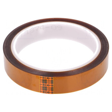 Bandă Termorezistentă 0.07mm 62% Ambră -73÷260°C | Electronic-mag.ro | Componente Electronice