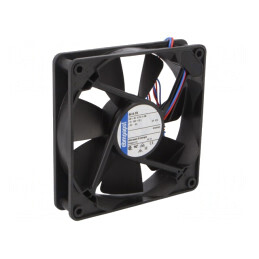 Ventilator: DC | axial | 24VDC | 119x119x25mm | 170m3/h | 43dBA | cu bilă | 4414FD