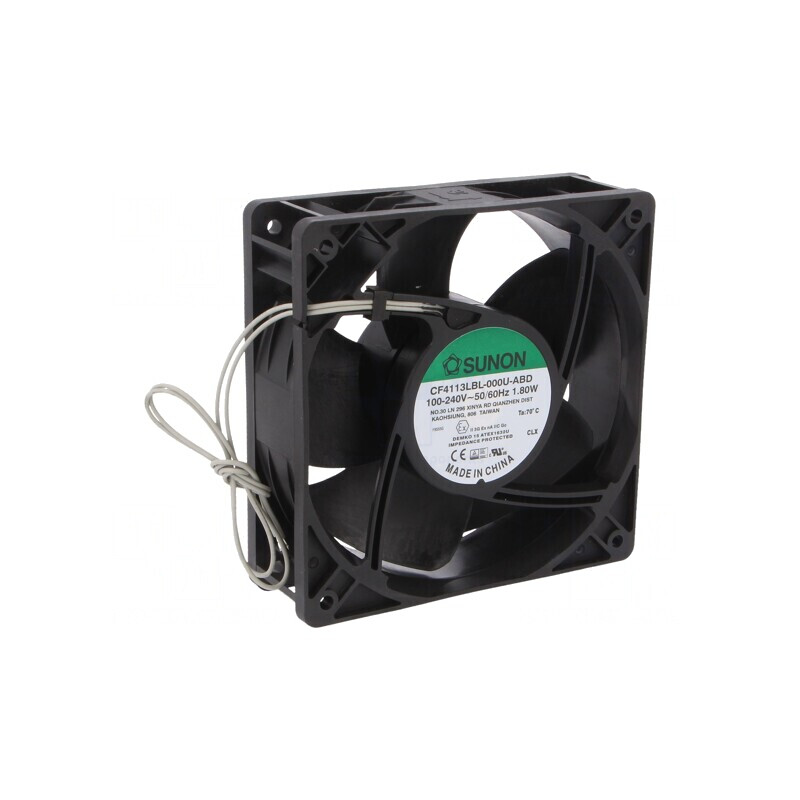 Ventilator axial 230VAC 120x120x38mm 109,25m3/h 31,4dBA | Electronic-mag.ro | Componente Electronice
