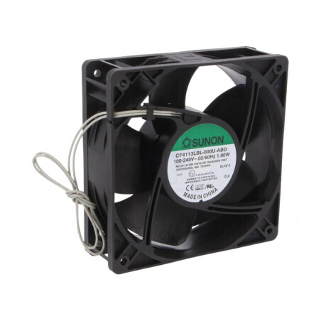 Ventilator axial 230VAC 120x120x38mm 109,25m3/h 31,4dBA | Electronic-mag.ro | Componente Electronice