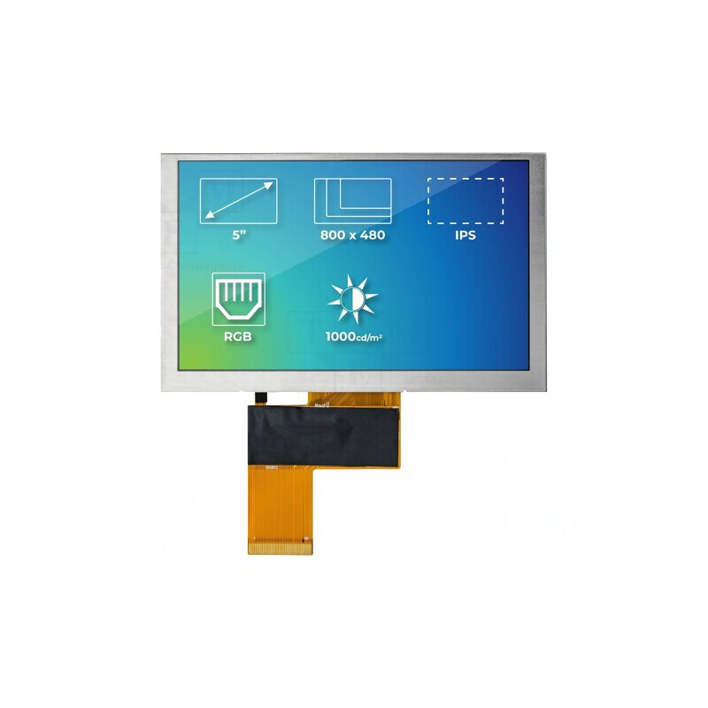 Afișaj TFT 5" 800x480 LED 120,7x75,8mm | Electronic-mag.ro | Componente Electronice Afișaj TFT 5" 800x480 LED 120,7x75,8mm | Electronic-mag.ro | Componente Electronice