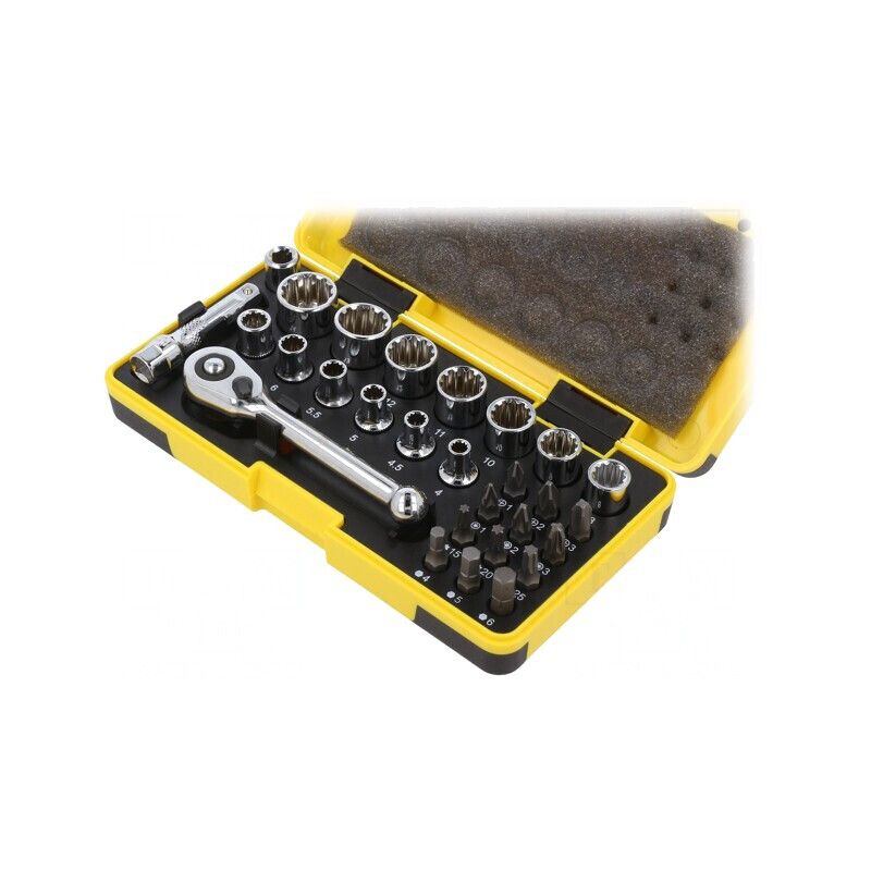 Set Chei Tubulare Hexagonale 1/4 T4654 | Electronic-mag.ro | Componente Electronice