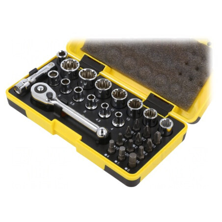 Set Chei Tubulare Hexagonale 1/4 T4654 | Electronic-mag.ro | Componente Electronice