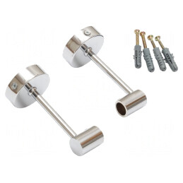 Suport Cromat 200mm 2buc pentru Tavan Fals | Electronic-mag.ro | Componente Electronice