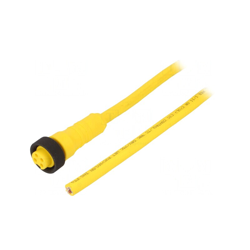 Cablu de Conectare 7/8” PIN 4 Drept 3m 7,3A -15÷90°C | Electronic-mag.ro | Componente Electronice