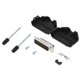 Conector D-Sub 25-Pin Tată Drept cu Șurub | Electronic-mag.ro | Componente Electronice