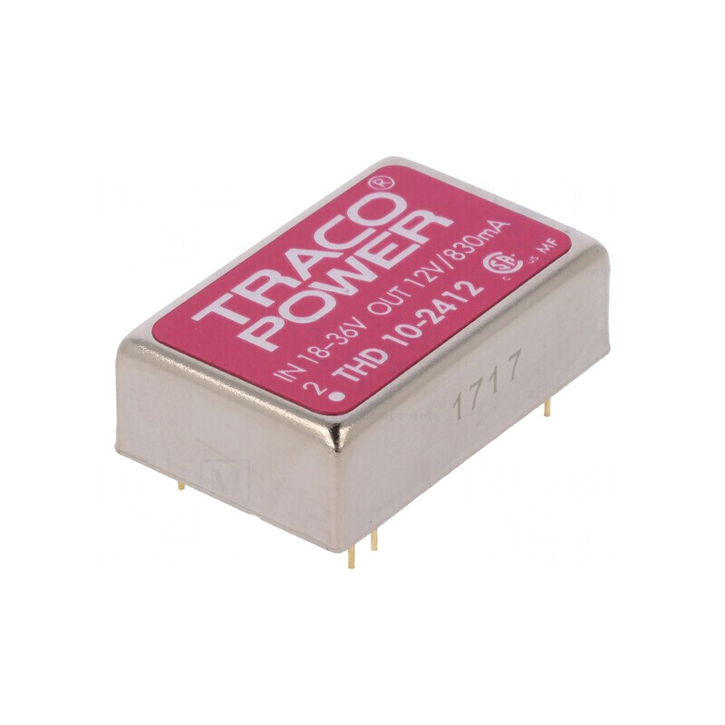 Convertor DC/DC 10W 18-36V la 12V 830mA PCB THD | Electronic-mag.ro | Componente Electronice Convertor DC/DC 10W 18-36V la 12V 830mA PCB THD | Electronic-mag.ro | Componente Electronice