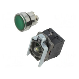 Comutator apăsare 22mm 1NC NO | Electronic-mag.ro | Componente Electronice