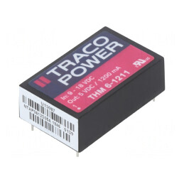 Convertor DC/DC 6W 9-18V la 5V 1200mA DIP24 THM 6-1211 | Electronic-mag.ro | Componente Electronice