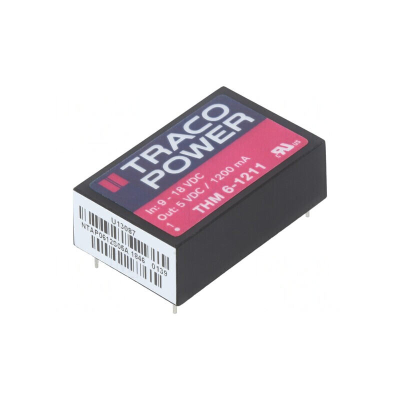 Convertor DC/DC 6W 9-18V la 5V 1200mA DIP24 THM 6-1211 | Electronic-mag.ro | Componente Electronice Convertor DC/DC 6W 9-18V la 5V 1200mA DIP24 THM 6-1211 | Electronic-mag.ro | Componente Electronice