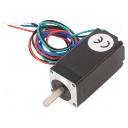 Motor: pas cu pas | 4,3VDC | Ax: crestătură D | max.29mNm | 800mA | STEPPER MOTOR: BIPOLAR, 200 STEPS/REV