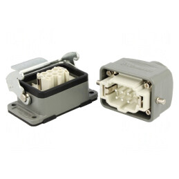 Conector HDC Tată Mamă S-E 6P 6B Drept | Electronic-mag.ro | Componente Electronice