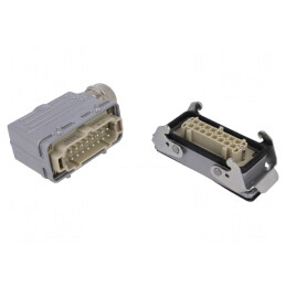 Conector HDC Tată-Mamă 16P E16 | Electronic-mag.ro | Componente Electronice