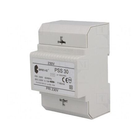 Transformator Alimentare 30VA 230VAC pentru Șină DIN | Electronic-mag.ro | Componente Electronice