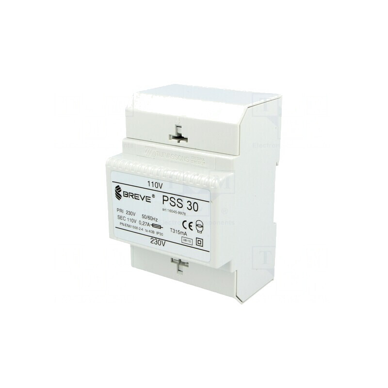 Transformator de Alimentare 30VA 230VAC 110V pentru Șină DIN | Electronic-mag.ro | Componente Electronice Transformator de Alimentare 30VA 230VAC 110V pentru Șină DIN | Electronic-mag.ro | Componente Electronice