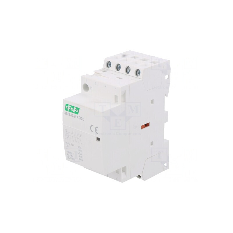 Contactor 4-Poli 25A 24V AC/DC NO IP20 | Electronic-mag.ro | Componente Electronice