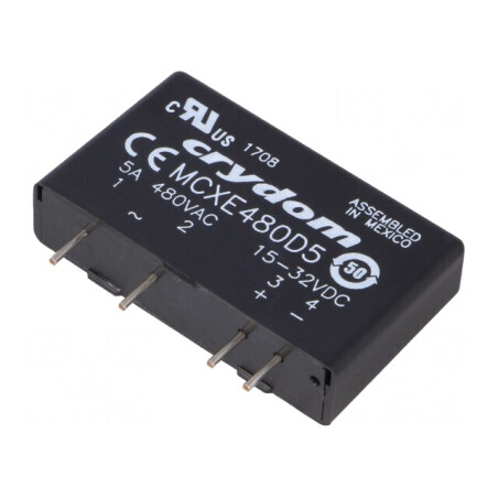 Releu Semiconductor Monofazat 5A 15-32VAC 48-660VAC | Electronic-mag.ro | Componente Electronice