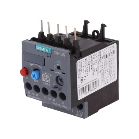 Releu Termic 3RT20 S00 Cleme Șurub 3RU2116-1AB0 | Electronic-mag.ro | Componente Electronice