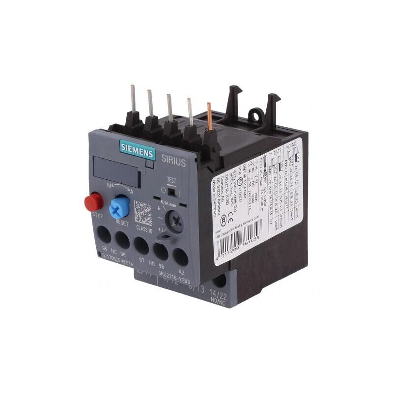 Releu Termic 3RT20 S00 Cleme Șurub 3RU2116-1GB0 | Electronic-mag.ro | Componente Electronice