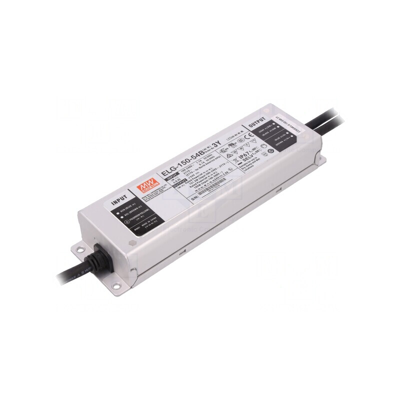 Alimentator LED 151.2W 54VDC 2.8A IP67 | Electronic-mag.ro | Componente Electronice Alimentator LED 151.2W 54VDC 2.8A IP67 | Electronic-mag.ro | Componente Electronice