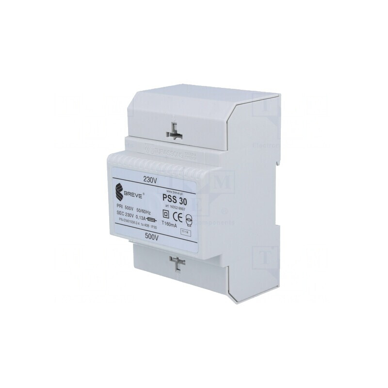 Transformator Alimentare 30VA 500VAC 230V Șină DIN | Electronic-mag.ro | Componente Electronice
