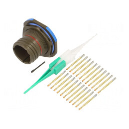 Conector Militar Dimensiune 13 MIL-DTL-38999 Series III Oliv | Electronic-mag.ro | Componente Electronice