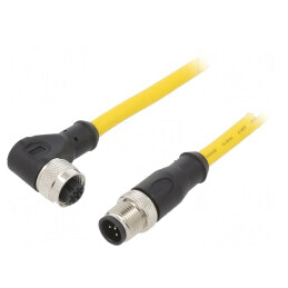 Cablu de conectare M12 5 pini 10m IP68 PVC 250V 4A | Electronic-mag.ro | Componente Electronice