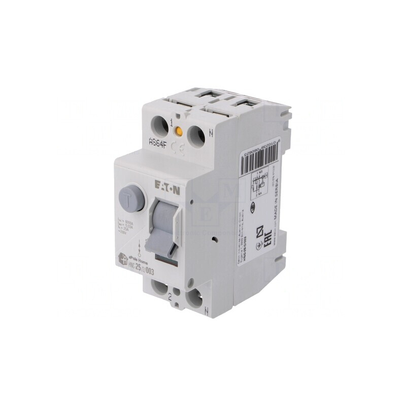 Întrerupător diferenţial 25A 30mA 2P IP40 | Electronic-mag.ro | Componente Electronice