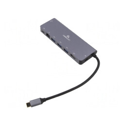 Adaptor | USB 3.1 | 0,15m | negru | 5Gbps | gri | Cablexpert | A-CM-COMBO5-05