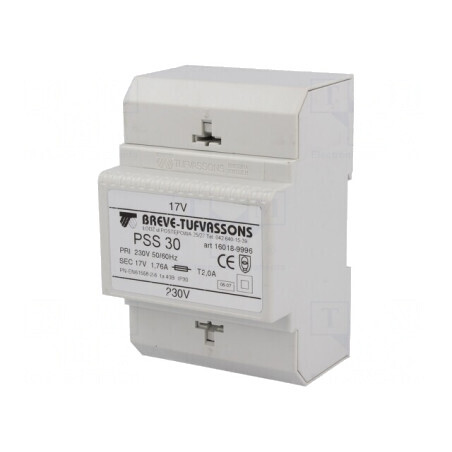 Transformator de alimentare 30VA 230V 17V cu bandă de cleme | Electronic-mag.ro | Componente Electronice