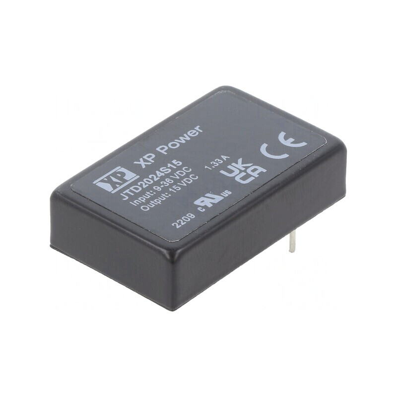 Convertor DC/DC 20W 9-36V la 15V 1,33A | Electronic-mag.ro | Componente Electronice