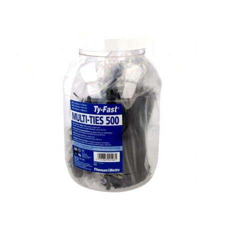 Set Coliere de Strângere Negre 500 Buc. | Electronic-mag.ro | Componente Electronice