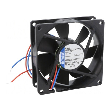 Ventilator axial 24V 80x80x25mm 79m3/h 37dBA cu bilă | Electronic-mag.ro | Componente Electronice