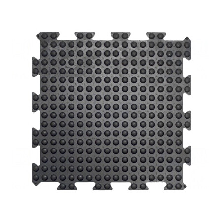 Covor anti-oboseală din gumă neagră 0,5m x 0,5m | Electronic-mag.ro | Componente Electronice