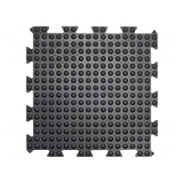 Covor anti-oboseală din gumă neagră 0,5m x 0,5m | Electronic-mag.ro | Componente Electronice