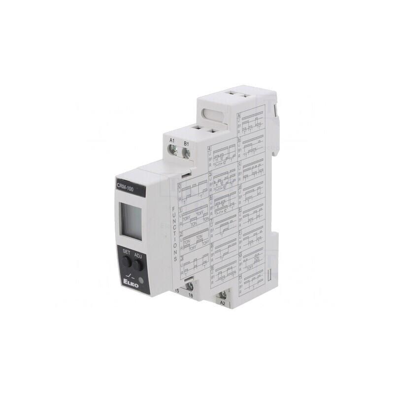 Timer Interval 0.1s-999h SPDT 24-240VAC/DC IP20 | Electronic-mag.ro | Componente Electronice