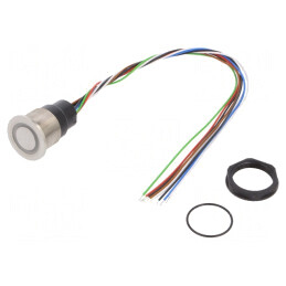 Comutator: capacitiv | Poz: 2 | SPST-NO | 0,1A/42VAC | 0,1A/60VDC | IP67 | 3-101-422