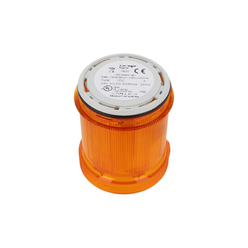 Semnalizator LED Portocaliu 24V IP66 | Electronic-mag.ro | Componente Electronice