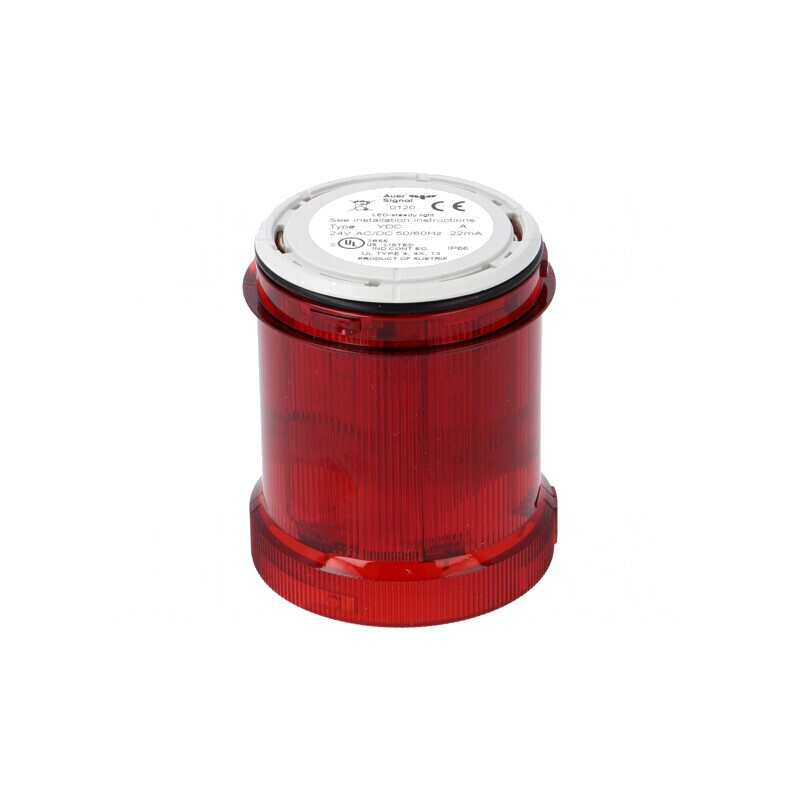 Semnalizator Luminos LED Roșu 24V IP66 Ø63mm | Electronic-mag.ro | Componente Electronice