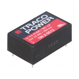 Convertor DC/DC 3,5W 4,5-9V la 12V 290mA TRI 3-0512 | Electronic-mag.ro | Componente Electronice